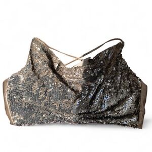 TFNC Gold Sequin Top